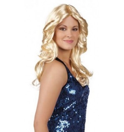 Peruka Długa Blond Fale Disco Disco Abba Anielica Anioł