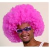 Peruka Afro Różowa