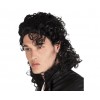 Peruka Męska Czarna Jackson Michael Kręcona