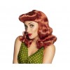 Peruka PIN-UP, falowane rude fale