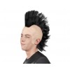 Peruka Czarna PUNK irokez