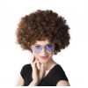 Peruka Afro Brązowa