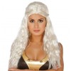 Peruka Długa Platynowe Fale Matka Smoków