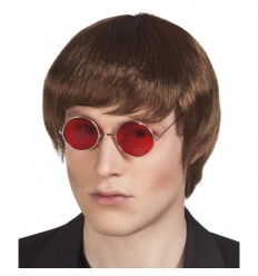 Peruka Męska Brązowa John Lennon