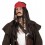Peruka Męska Brązowa Pirat Jack Sparrow