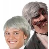 Peruka Męska Siwa Krótka  Dziadek Zombie
