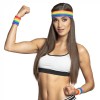 Zestaw opasek frotek Multikolor Disco fitness Lgbt tęczowe