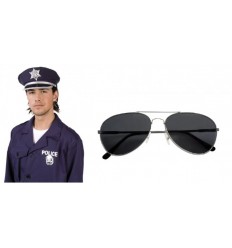 Zestaw Policjanta/Policjantki Czapka Okulary 2 el