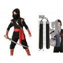 Zestaw Strój Ninja Wojownik  plus Zestaw Nunczako 5 el