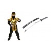 Zestaw Strój Ninja GO Czarno Złoty + Miecz Ninja Czarny