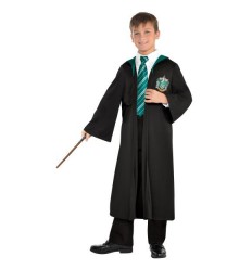 Strój Malfoy Slytherin  Hogward Harry Potter + Różdżka