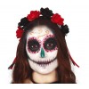 Opaska Halloween z Kwiatami  Meksykański Festiwal Śmierci De la Muerte