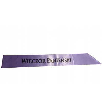 Szarfa, Wieczór Panieński, Fioletowa WYPRZEDAŻ