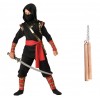 Zestaw Strój Ninja Wojownik  plus Zestaw Nunczako 2 el