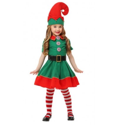 Strój Elf Lux Sukienka Pomocnica Mikołaja Śnieżynka