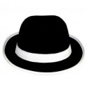 KAPELUSZ GANGSTER CZARNY LATA 20 AL CAPONE JACKSON