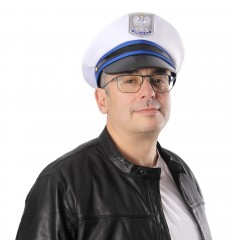 CZAPKA POLICJANTA ROZ. L POLICJANT DROGÓWKA