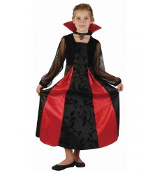 STRÓJ WAMPIRZYCY, CZARNA GOTYCKA DLA DZIEWCZYNKI NA HALLOWEEN, KARNAWAŁ