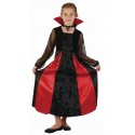 STRÓJ WAMPIRZYCY, CZARNA GOTYCKA DLA DZIEWCZYNKI NA HALLOWEEN, KARNAWAŁ