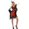Strój dla dorosłych Kabaret, Czerwony, rozm. M