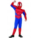 Strój dla Dzieci Pajęczy Bohater z Muskułami Spiderman