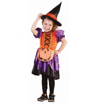 Strój dla dzieci Czarownica Dynia, rozm. 92/104 cm Halloween