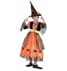 Strój dla dzieci Dyniowa Czarownica Wiedźma Halloween