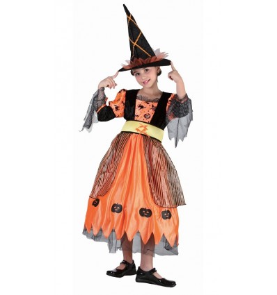 Strój dla dzieci Dyniowa Czarownica Wiedźma Halloween