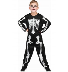 STRÓJ KOŚCIOTRUPA DLA CHŁOPCA, HALLOWEEN, KOŚCI
