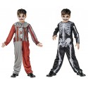 Strój dla dzieci Kościotrup Dwustronny w Czaszki  Halloween