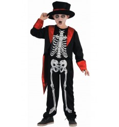 Strój dla Chłopca Elegancki Kościotrup , Szkieletor Halloween