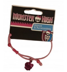 Bransoletka różowa z czaszką Monster High WYPRZEDAŻ
