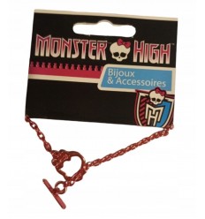 Bransoletka różowa z czaszką Monster High WYPRZEDAŻ