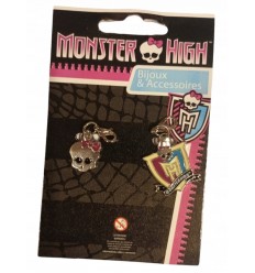 Zestaw wisiorków czaszka i herb Monster High WYPRZEDAŻ