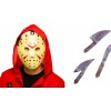 Zestaw Jason Piątek Trzynastego Maska Nóż 2 el Dla Dorosłych Halloween