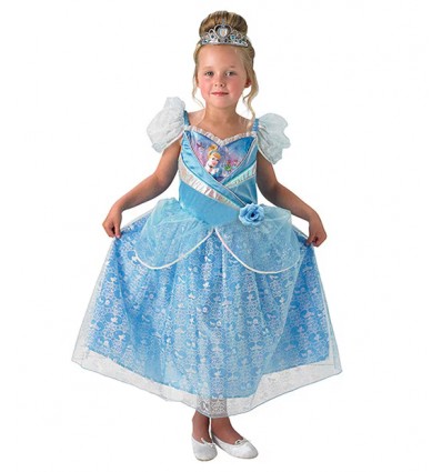 Strój  Disney Księżniczka Kopciuszek Shimmer  + Tiara 5-6 lat 110-116 cm