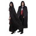 Peleryna z Kapturem Czarna Dla Dorosłych Rozmiar uniwersalny