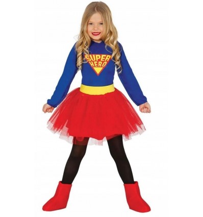 SUPER STRÓJ SUPERMANKA, SUPERBOHATERKA 146/152 SUPER HERO WYPRZEDAŻ