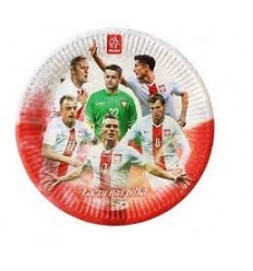 Talerze Papierowe Kibica PZPN-Reprezentanci,23 cm, 6 szt. WYPRZEDAŻ