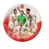 Talerze Papierowe Kibica PZPN-Reprezentanci,23 cm, 6 szt. WYPRZEDAŻ
