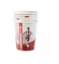 KUBKI PAPIEROWE LEWANDOWSKI 6 SZT. PZPN 270 ML WYPRZEDAŻ