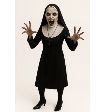 Zestaw Strój Zakonnica rozmiar M z Maska 2 el HORROR HALLOWEEN OBECNOŚĆ
