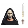 Zestaw Zakonnica Maska Krzyż 2 el HALLOWEEN HORROR OBECNOŚĆ