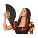 Wachlarz Czarny Granada Hiszpanki Flamenco WYPRZEDAŻ