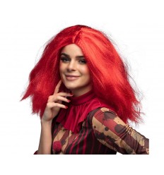 Peruka Czerwona Pani Klaun Halloween Horror