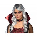 Peruka Siwa Gotycka Wampirzyca HALLOWEEN HORROR