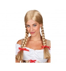 Peruka HEIDI, Blond Warkocze