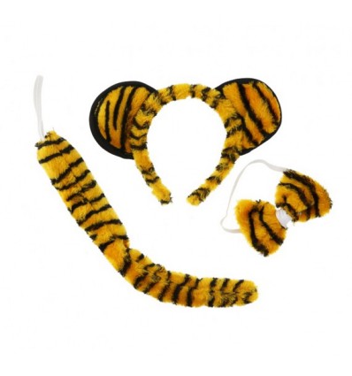 Zestaw Tygrysek Tygrys Opaska Ogon Muszka WYPRZEDAŻ