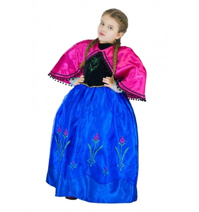 Zestaw dla dzieci Księżniczka Anna  Różowo-Niebieska