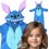Strój Stich  Niebieski Kombinezon Piżama Stworek Bajka Disney